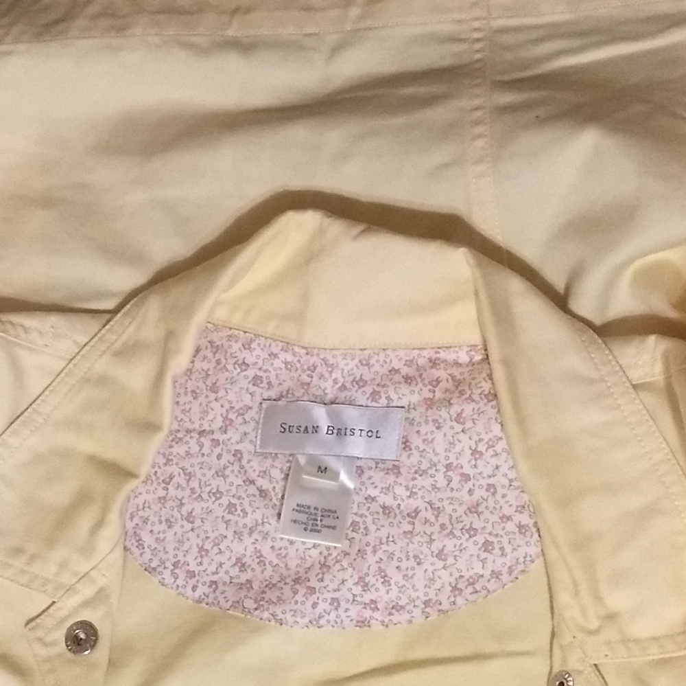 Susan Bristol embroidery cotton jacket sz med - Picture 4 of 6